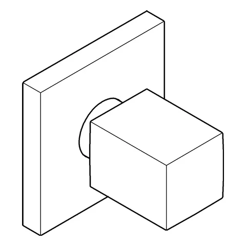 Unterputz-Ventil Oberbau Eurocube 19910, für UP-Ventile, 1/2'', 3/4'', 1'', chrom Unterputz-Ventil Oberbau Eurocube 19910, für UP-Ventile, 1/2'', 3/4'', 1'', chrom