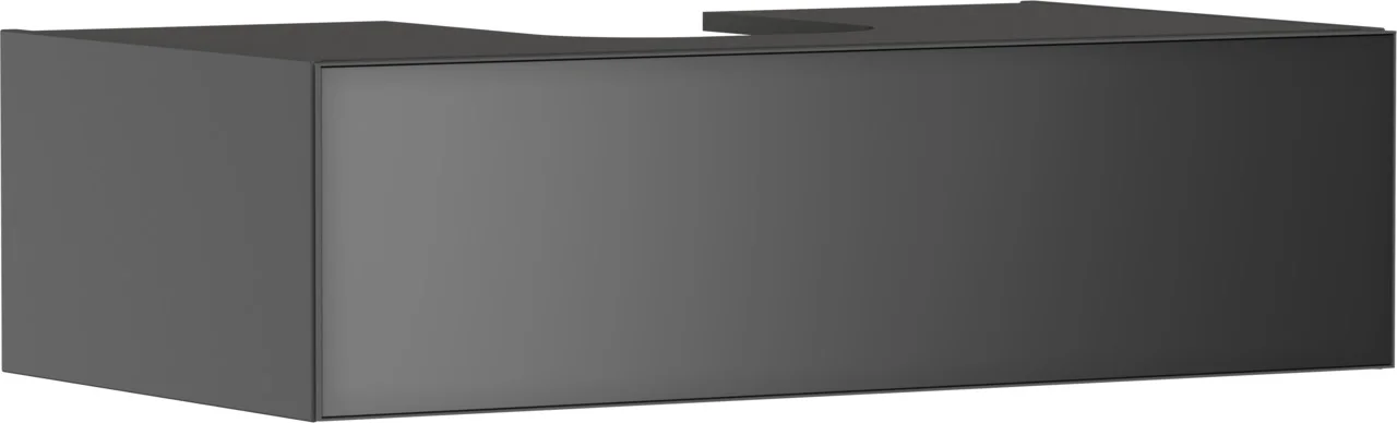 Hansgrohe Xevolos E Waschtischunterschrank Schiefergrau Metallic 980x550 mm mit 1 Schubkasten, grifflos, PushOpen, SoftClose Hansgrohe Xevolos E Waschtischunterschrank Schiefergrau Metallic 980x550 mm mit 1 Schubkasten, grifflos, PushOpen, SoftClose