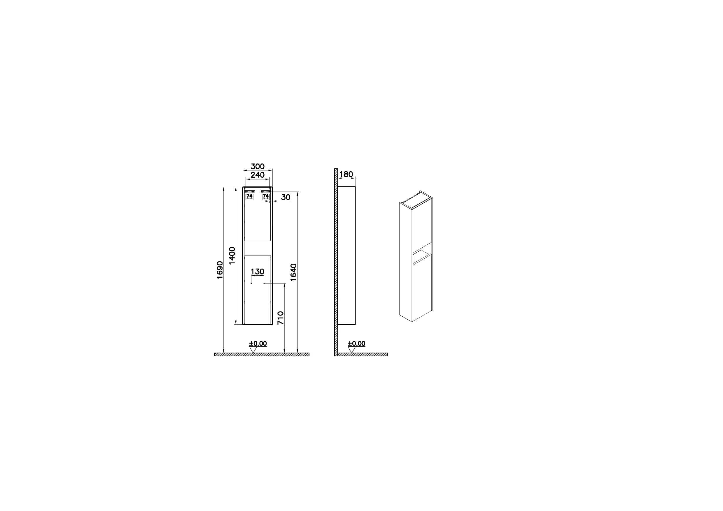 New Integra Square Hochschrank Compact mit 2 Türen inklusive Spiegel und Ablage 30 x 18 x 140 cm (BxTxH) Türanschlag rechts Weiß Hochglanz New Integra Square Hochschrank Compact mit 2 Türen inklusive Spiegel und Ablage 30 x 18 x 140 cm (BxTxH) Türanschlag rechts Weiß Hochglanz