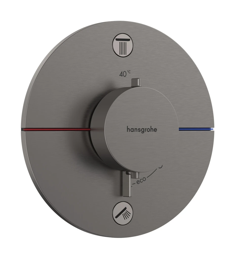 ShowerSelect Comfort S Thermostat Unterputz für 2 Verbraucher mit integrierter Sicherungskombination nach EN1717 Chrom