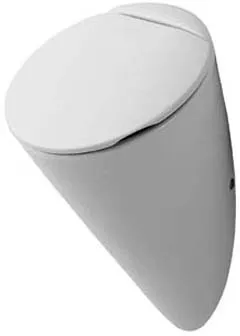 Urinal Starck 1, Zu- und Ablauf verdeckt absaugend, für Deckel, ohne Fliege, weiß Urinal Starck 1, Zu- und Ablauf verdeckt absaugend, für Deckel, ohne Fliege, weiß