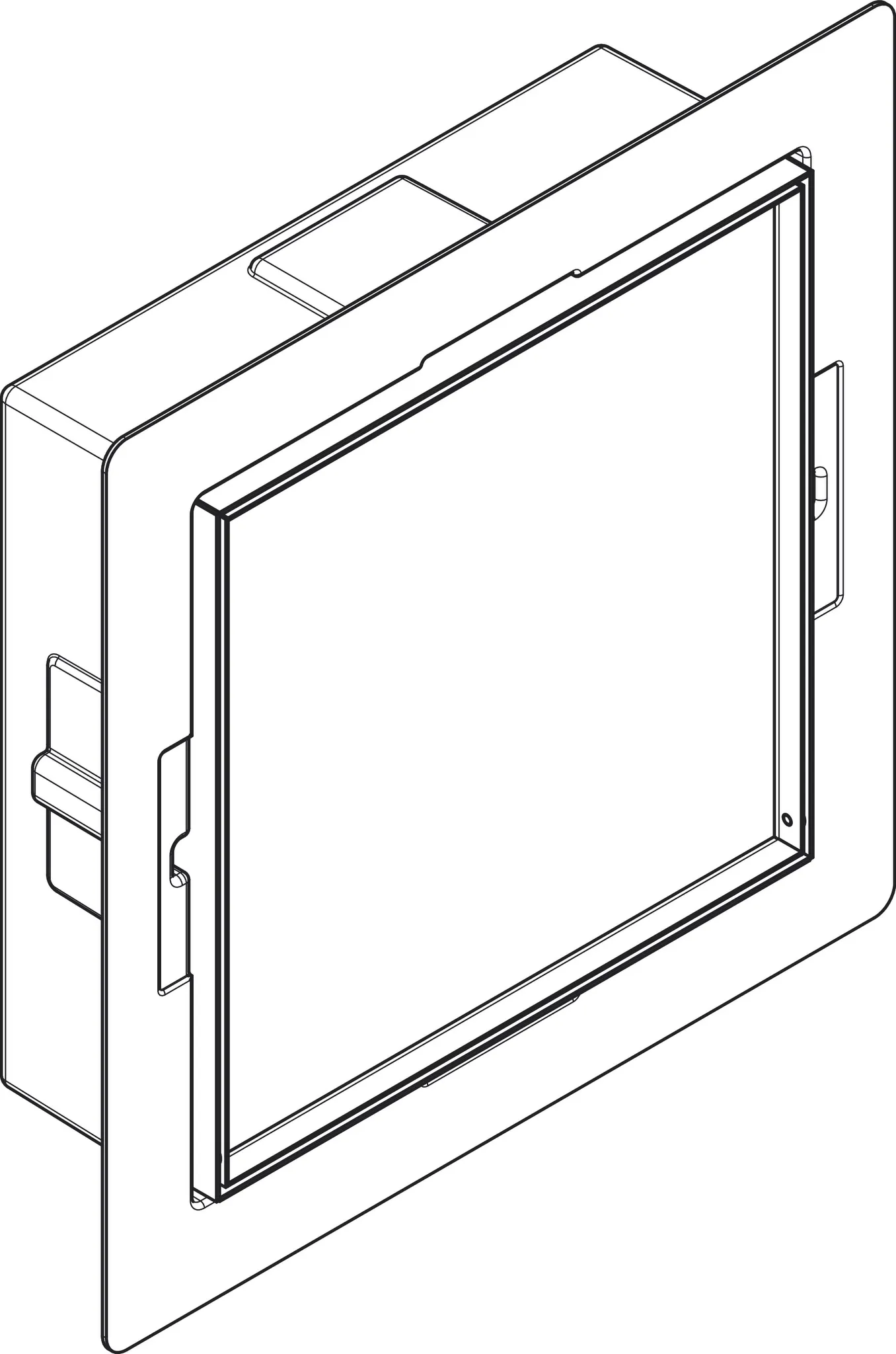 Hansgrohe XtraStoris Rock Einbau Abfalleimer mit befliesbarer Tür, 300/300/100, Edelstahl gebürstet Hansgrohe XtraStoris Rock Einbau Abfalleimer mit befliesbarer Tür, 300/300/100, Edelstahl gebürstet