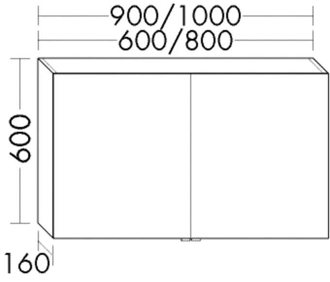 Spiegelschrank Sys30 von burgbad – maßflexibel, 160 mm tief, 600x600 mm, beidseitig verspiegelt mit Schalter-Steckdosenelement Spiegelschrank Sys30 von burgbad – maßflexibel, 160 mm tief, 600x600 mm, beidseitig verspiegelt mit Schalter-Steckdosenelement