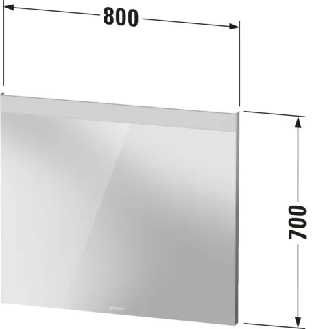 Duravit Spiegel „Licht & Spiegel“ 80 × 70 cm