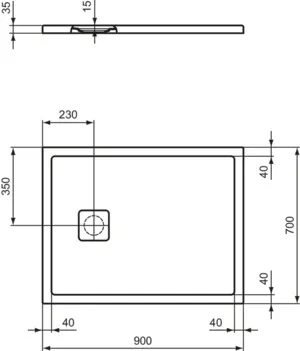 Ideal Standard Duschwanne „UltraFlatEvo“ Ideal Standard Duschwanne „UltraFlatEvo“