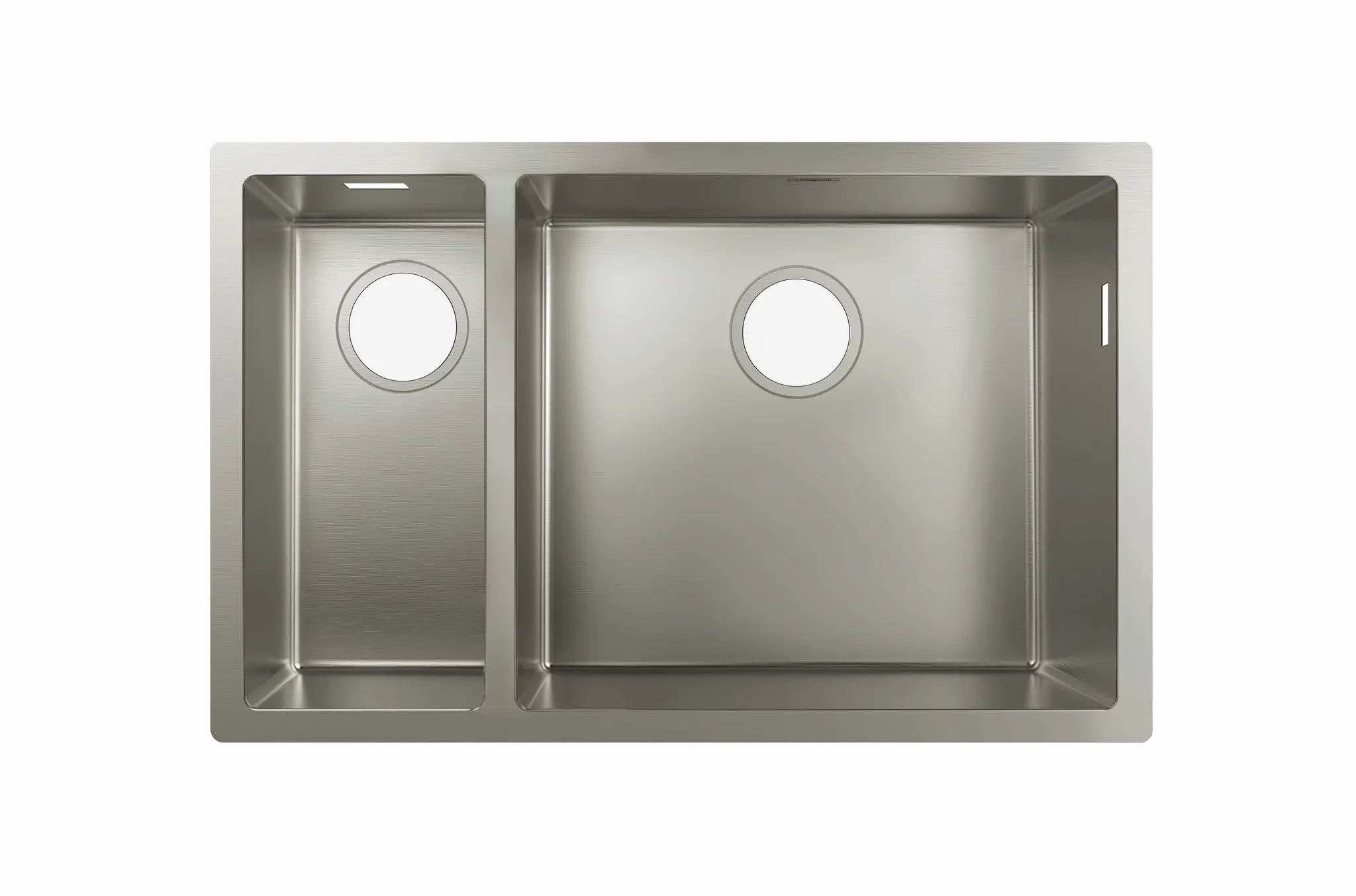 Hansgrohe S71 S719-U655 Unterbauspüle 180⁄450, Edelstahl Hansgrohe S71 S719-U655 Unterbauspüle 180⁄450, Edelstahl