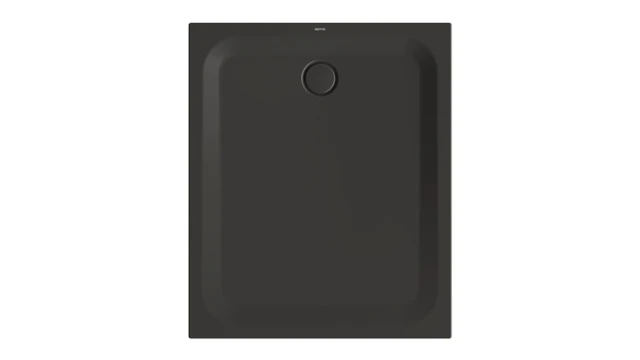 Bette rechteck Duschwanne „BetteUltra“ 1200 × 1000 mm mit BetteAntirutsch Pro, ohne Oberflächenveredelung, mit Minimum-Wannenträger, in Anthracite
