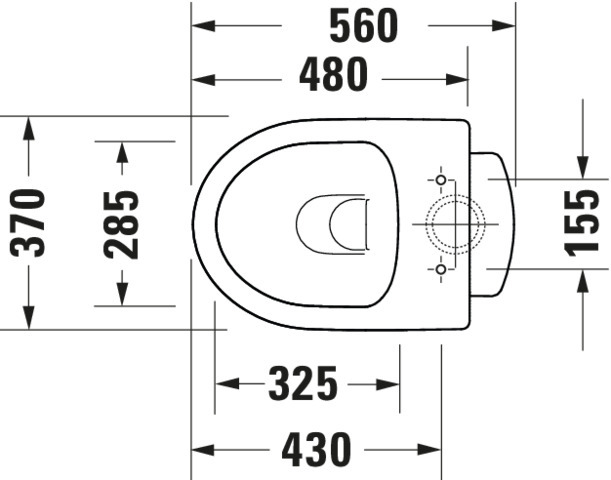 Stand-Tiefspül-WC „No.1“ 37 × 40 × 56 cm mit HygieneGlaze