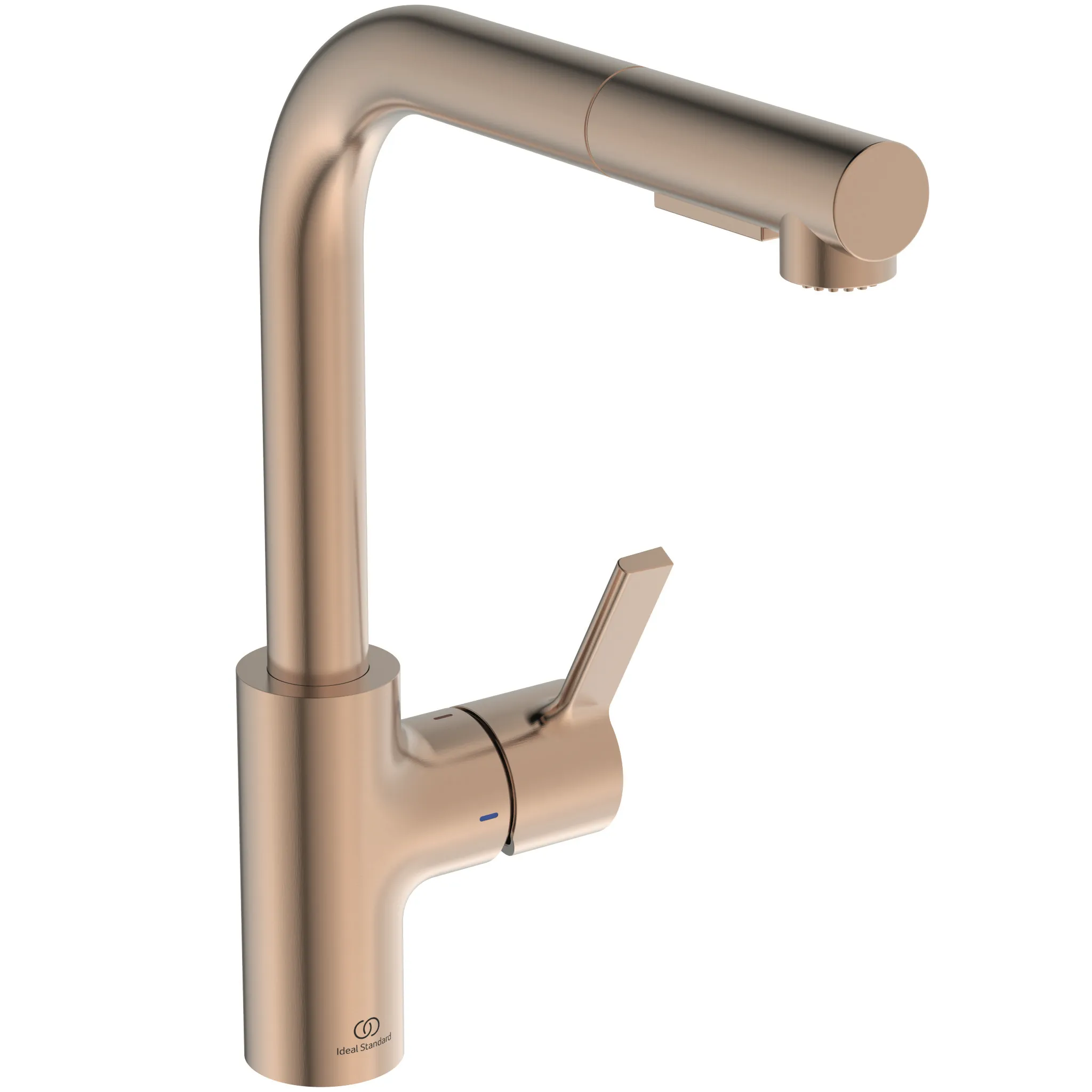 Küchenarmatur Gusto Ausladung 235mm L-Auslauf 2F-Brause Brushed Gold Küchenarmatur Gusto Ausladung 235mm L-Auslauf 2F-Brause Brushed Gold