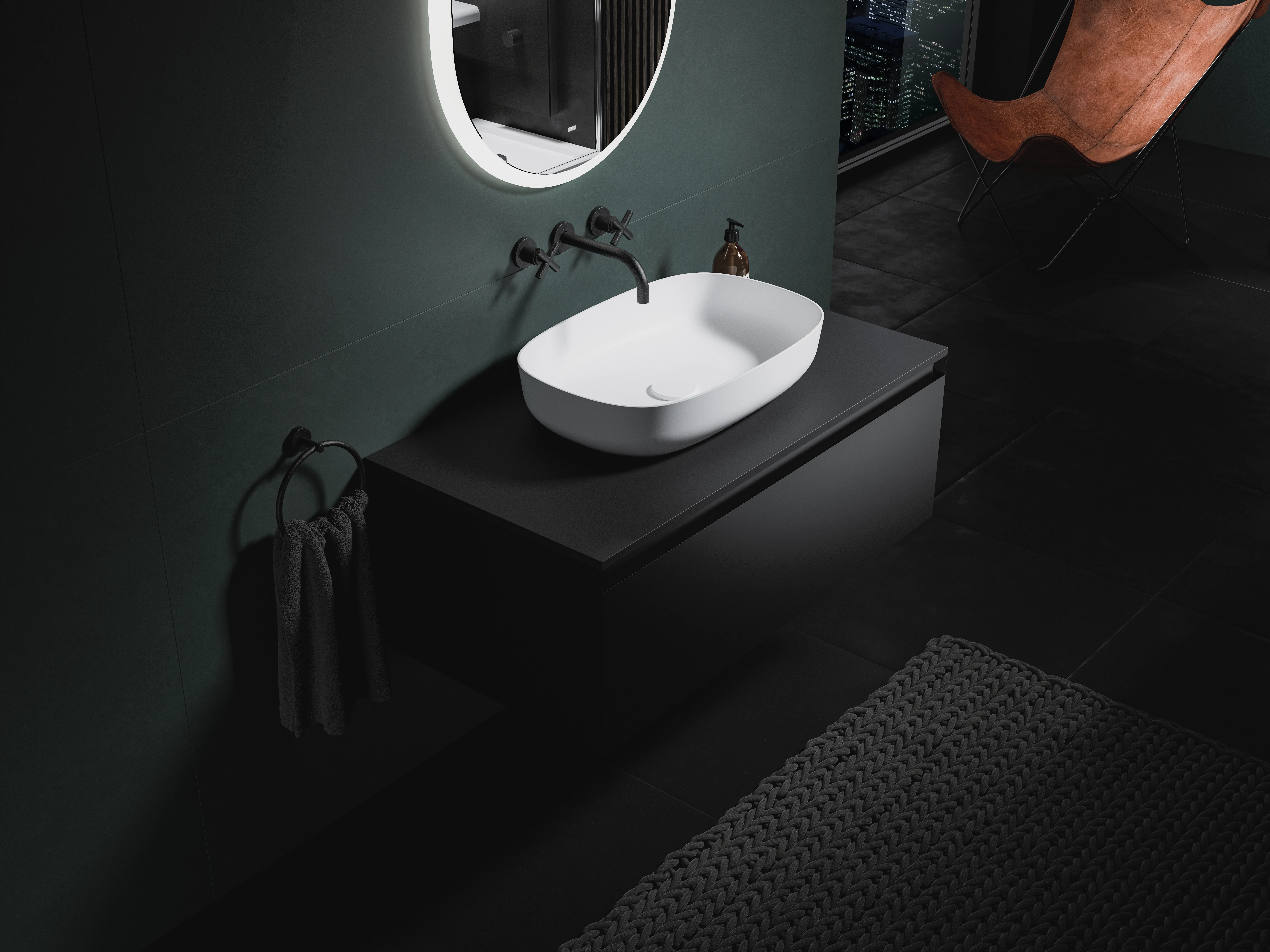 repaBAD Aufsatzwaschtisch „Milano“ 420 × 300 × 125 mm repaBAD Aufsatzwaschtisch „Milano“ 420 × 300 × 125 mm