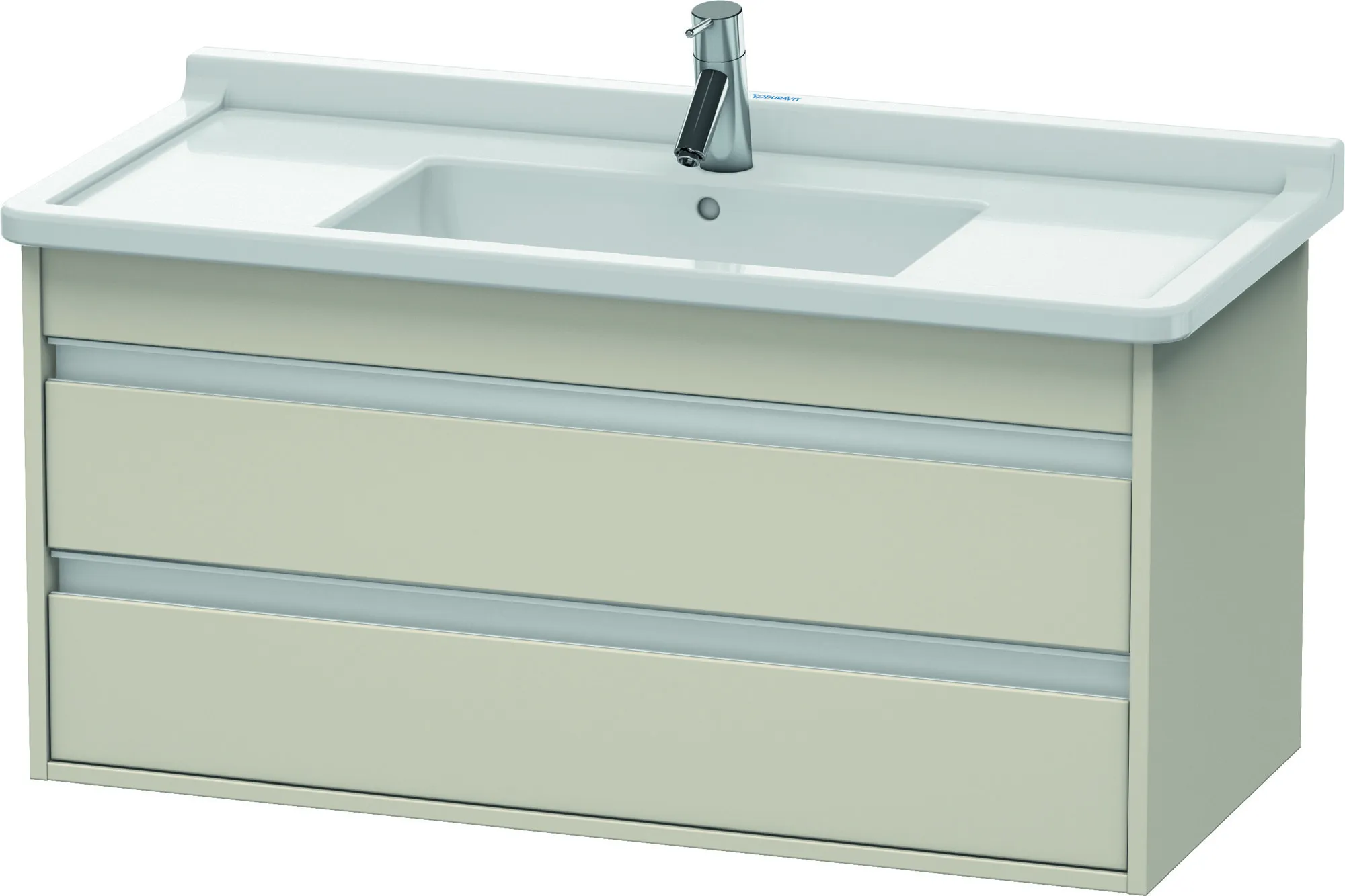Duravit Waschtischunterschrank wandhängend „Ketho“ 100 × 48 × 45,5 cm Taupe Matt