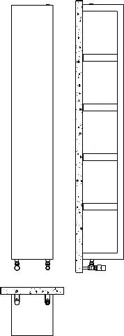 BEMM Quadraqua Designer-Heizkörper Serie DQU, Mittelgrau perlmatt BEMM Quadraqua Designer-Heizkörper Serie DQU, Mittelgrau perlmatt