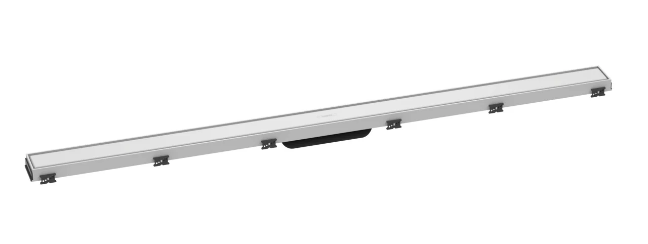 Hansgrohe RainDrain Match Duschrinne 1200 mm, höhenverstellbarer Rahmen, Edelstahl V2A, Mattweiß Hansgrohe RainDrain Match Duschrinne 1200 mm, höhenverstellbarer Rahmen, Edelstahl V2A, Mattweiß