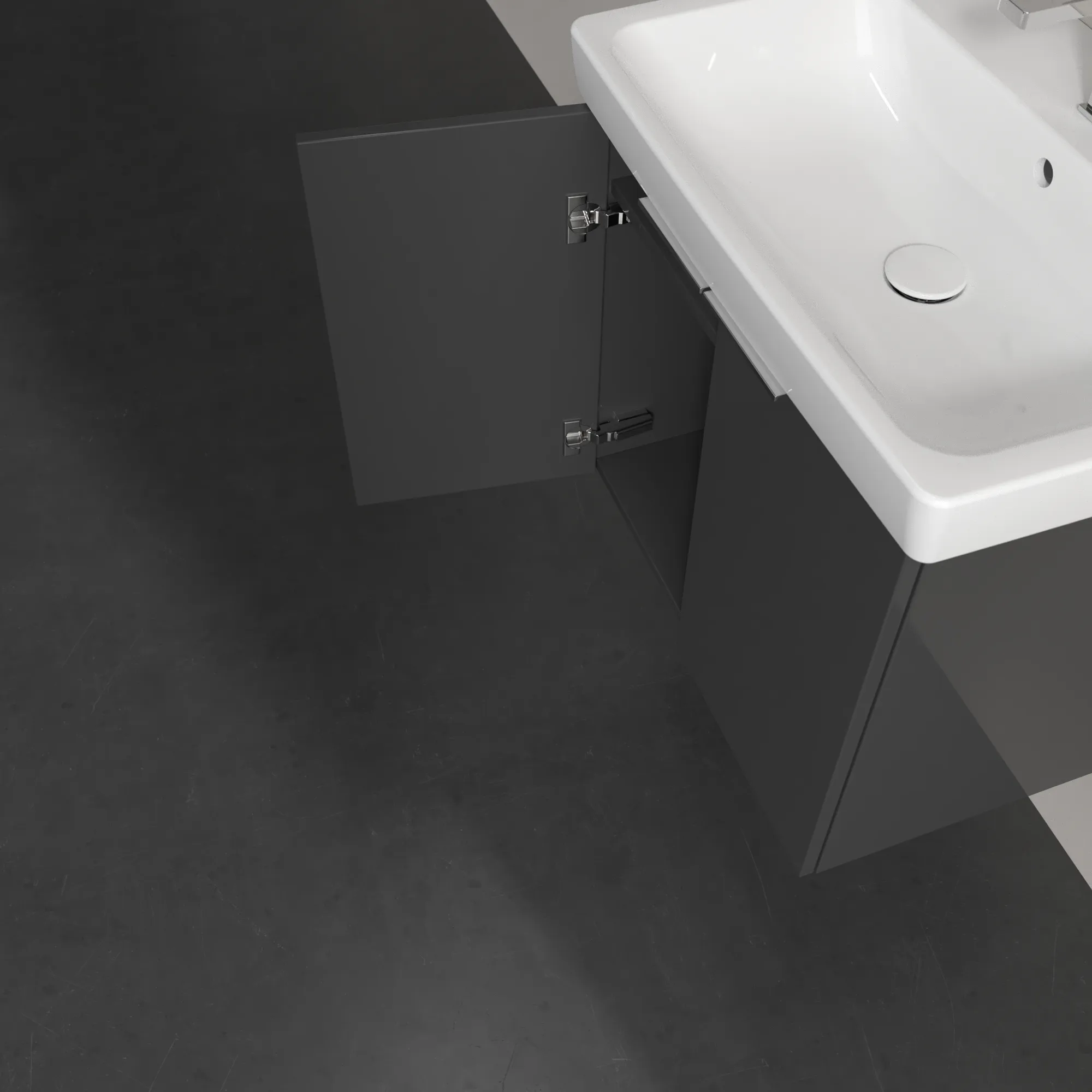 Villeroy & Boch Architectura Waschbeckenunterschrank B89100, 600x520x439 mm, 2 Türen, Grey Villeroy & Boch Architectura Waschbeckenunterschrank B89100, 600x520x439 mm, 2 Türen, Grey