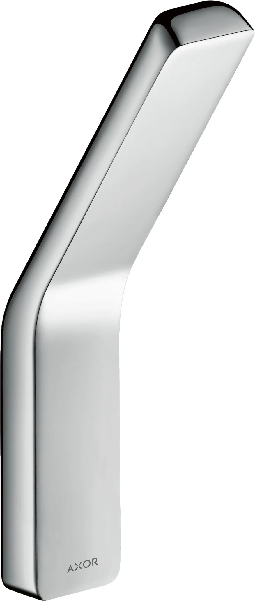 Hansgrohe AXOR Universal Softsquare Handtuchhaken, Chrom, Wandmontage mit verdeckter Befestigung, Bohrloch Ø 6 mm, Bohrabstand 35 mm