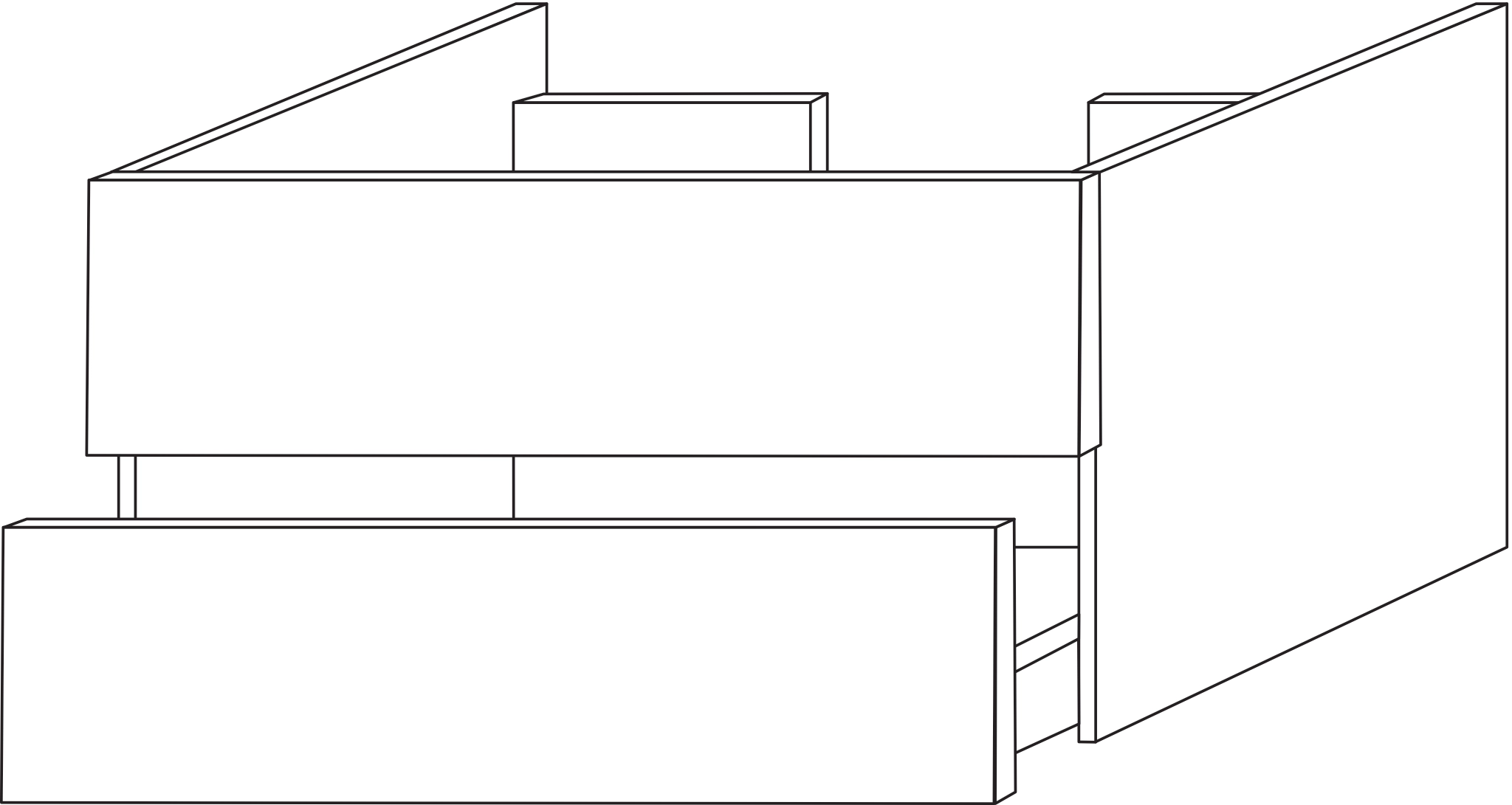 Sanipa Waschtischunterschrank „2morrow“ 600 × 340 × 520 mm in Anthrazit (matt)
