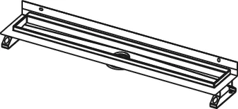 TECE Duschrinne mit Wandaufkantung „TECEdrainline“ 700 mm TECE Duschrinne mit Wandaufkantung „TECEdrainline“ 700 mm