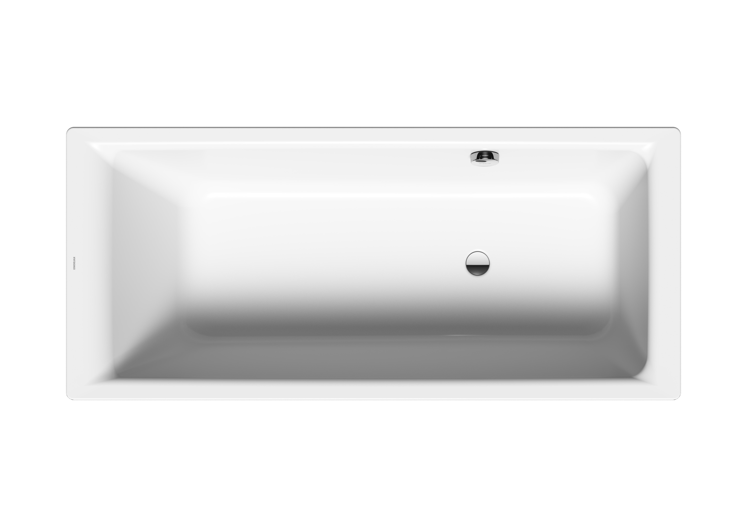 Kaldewei Badewanne „Puro“ rechteck 170 × 75 cm, ohne Grifflochbohrungen mit gegenüberliegender Überlaufbohrung, in alpinweiß