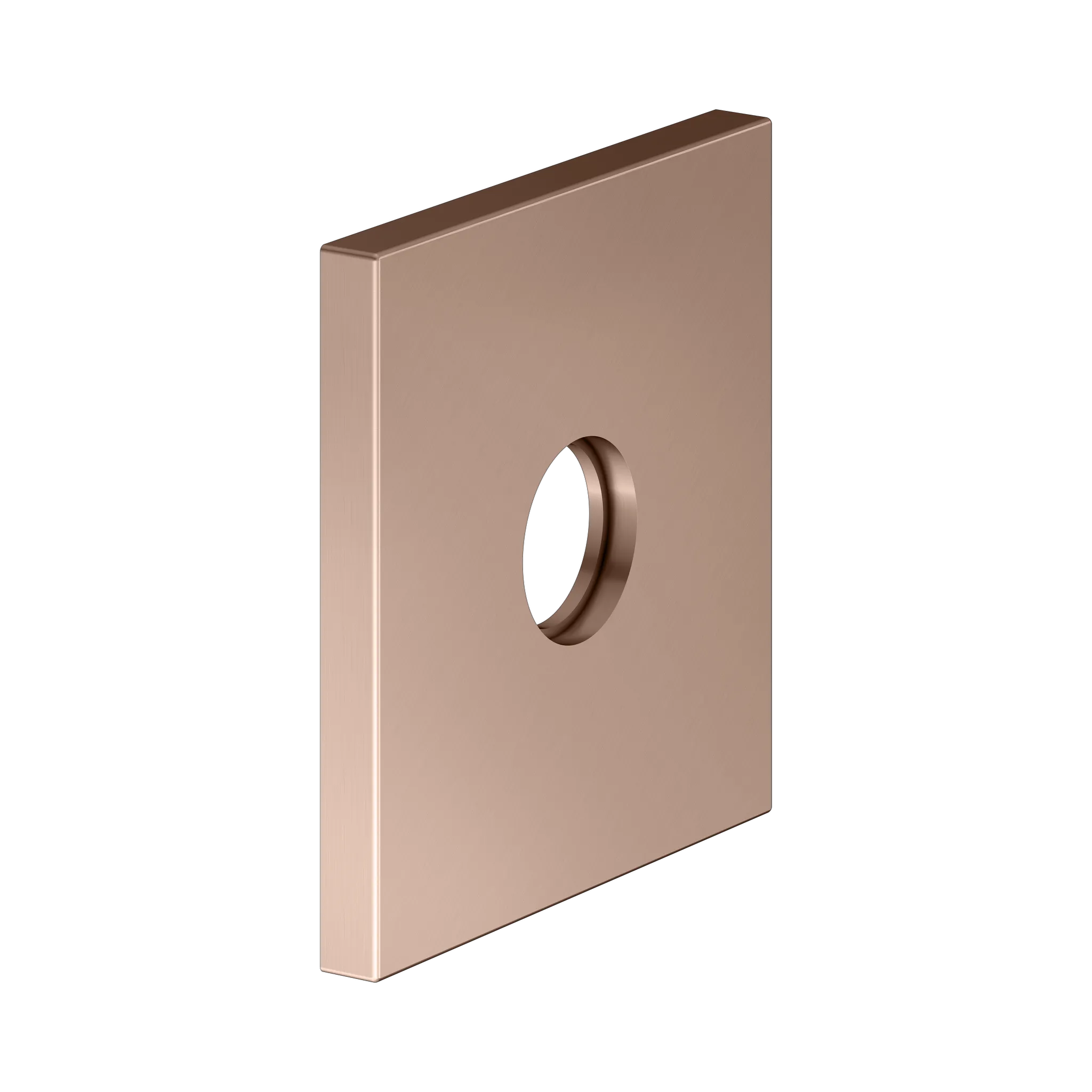 IXMO Wandrosette eckig 105 x 105 mm Rotgold gebürstet