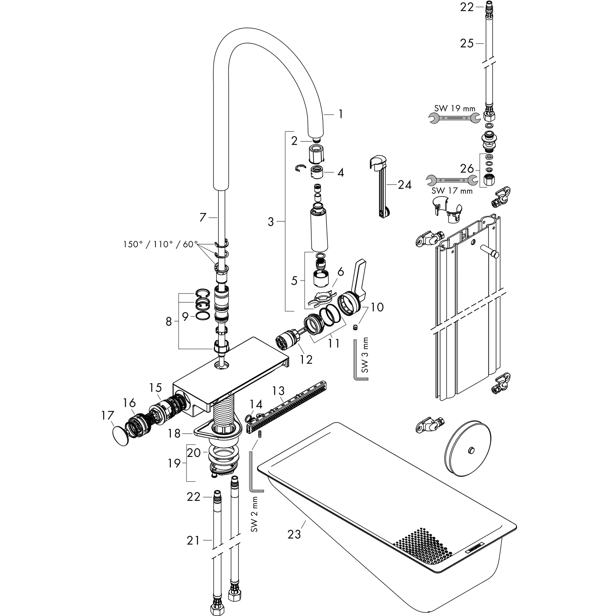 Hansgrohe Aquno Select M81 Einhebel-Küchenmischer 170, Ausziehbrause 3jet sBox Edelstahl Hansgrohe Aquno Select M81 Einhebel-Küchenmischer 170, Ausziehbrause 3jet sBox Edelstahl