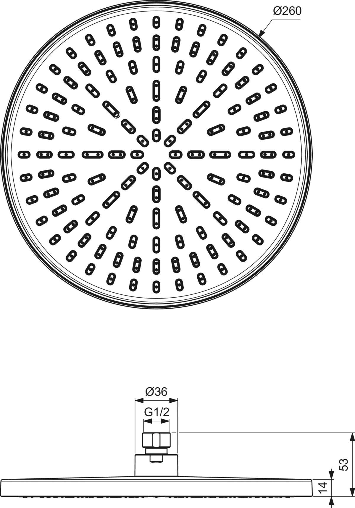Duschkopf „Idealrain“ Duschkopf „Idealrain“