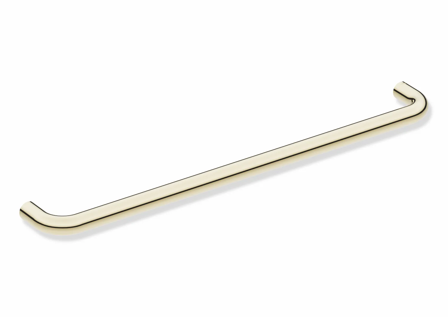 Haltegriff, Edelstahl, PVD beschichtet, Achsmaß 600 mm, 79 mm tief, Durchmesser 25 mm, in Farbe CK (Messing glänzend) Haltegriff, Edelstahl, PVD beschichtet, Achsmaß 600 mm, 79 mm tief, Durchmesser 25 mm, in Farbe CK (Messing glänzend)