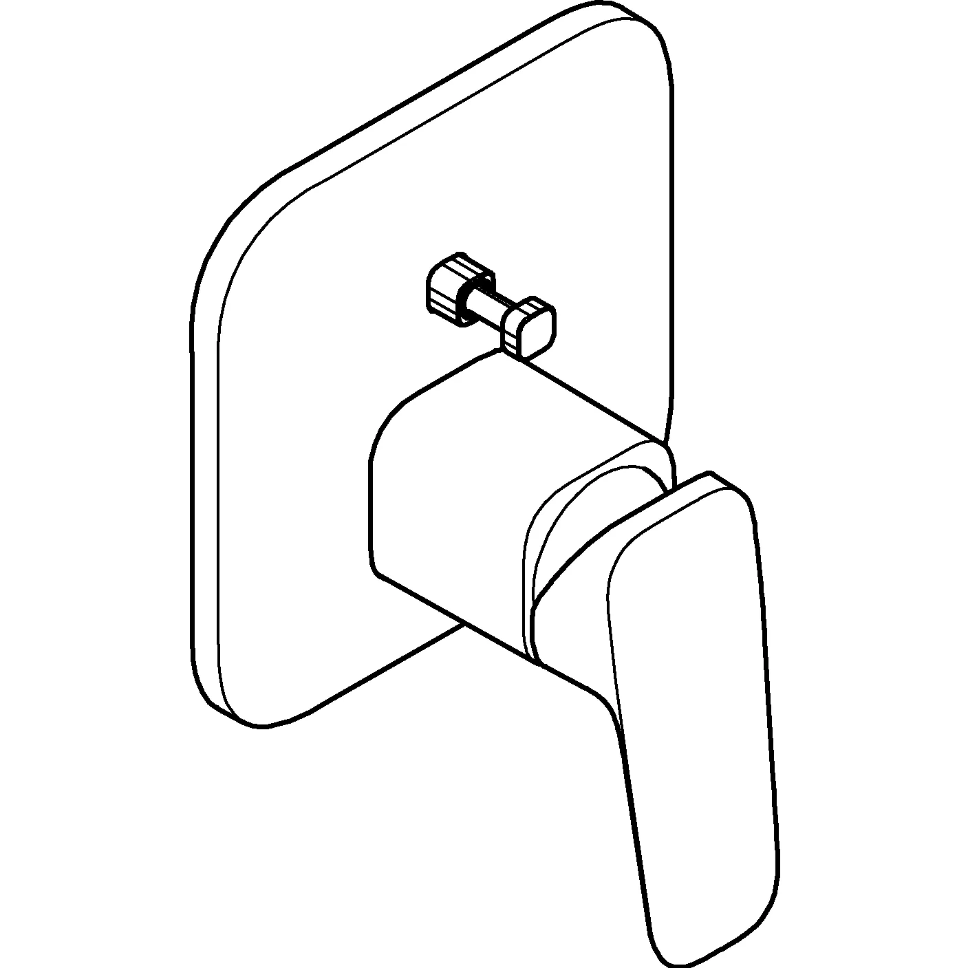 Grohe Unterputz-Armatur „Cubeo“ Ausladung 0 mm in chrom Grohe Unterputz-Armatur „Cubeo“ Ausladung 0 mm in chrom