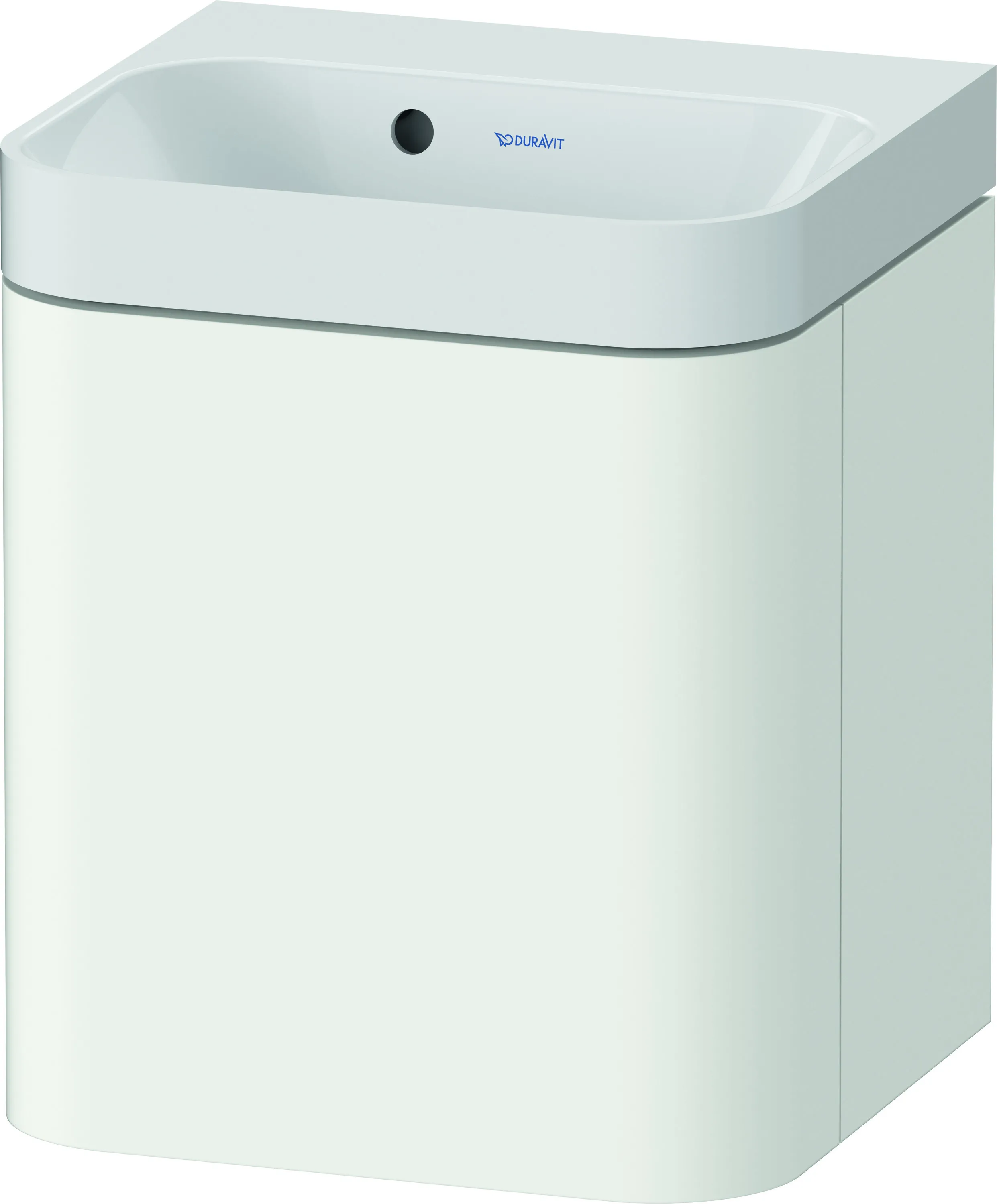 Duravit Waschtischunterschrank c-shaped Set wandhängend „Happy D.2 Plus“ 40 × 48 × 36 cm Weiß Seidenmatt