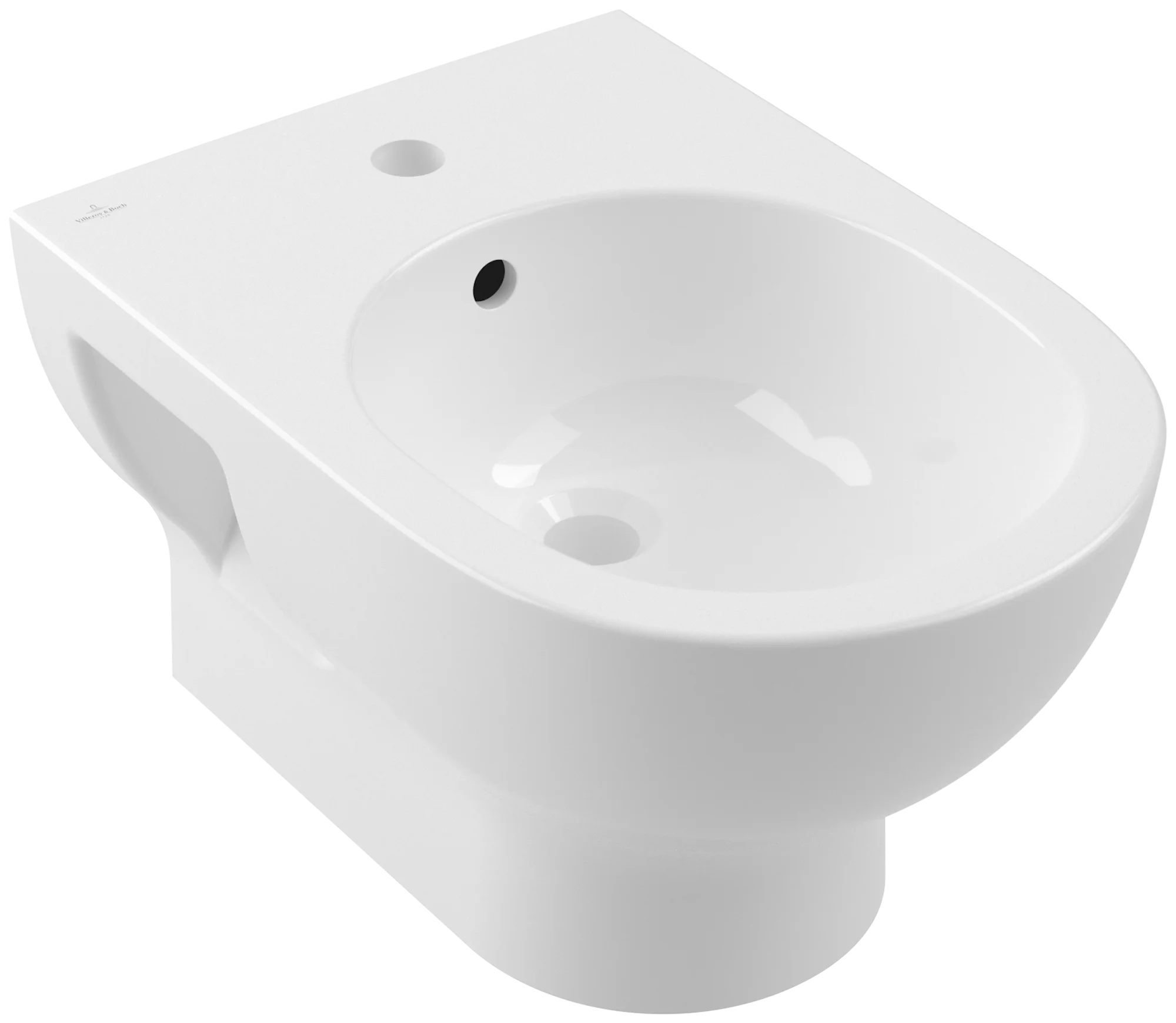 Villeroy & Boch Bidet O.novo, rund, weiß Alpin, 300 x 360 x 520 mm, Wandmontage