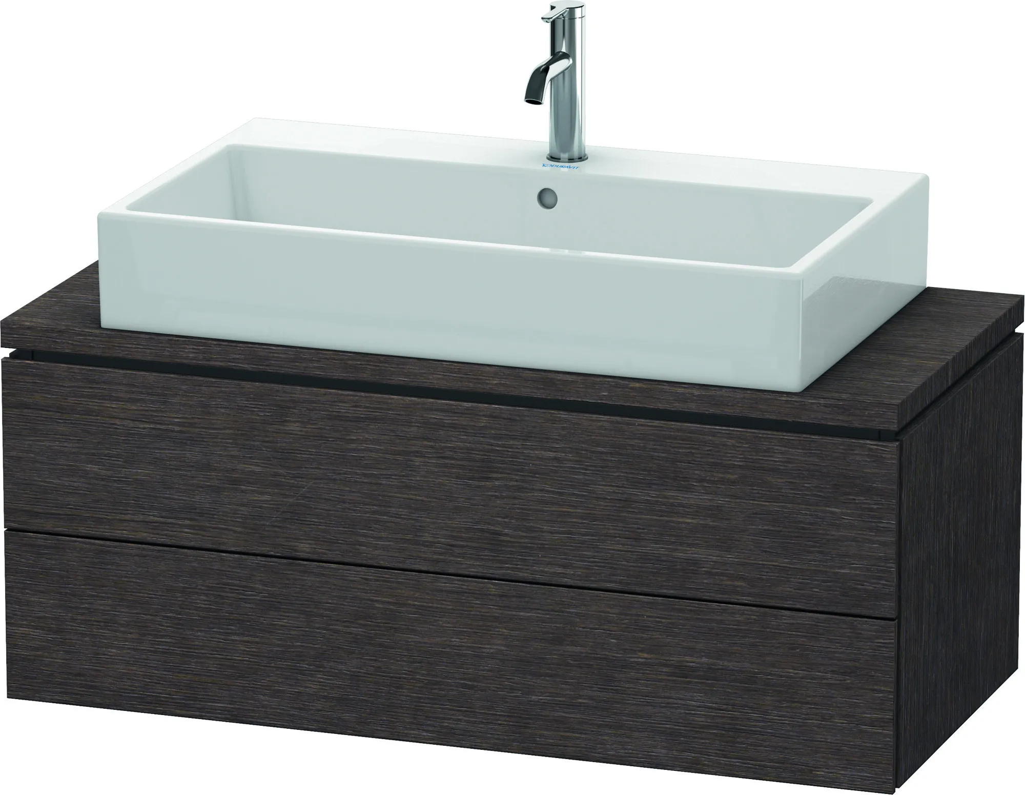 Duravit Waschtischunterschrank wandhängend „L-Cube“ 102 × 40 × 47,7 cm Eiche Dunkel gebürstet Duravit Waschtischunterschrank wandhängend „L-Cube“ 102 × 40 × 47,7 cm Eiche Dunkel gebürstet
