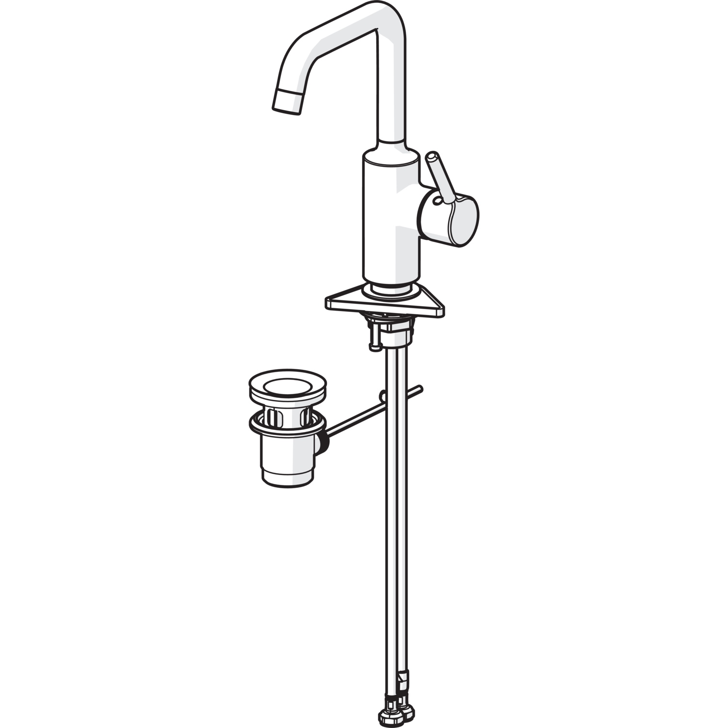 HansaVANTIS Waschtischarmatur Hansavantis 2022 EHM WT-Batt. 5254 Ablaufgarnitur Ausladung 152 mm Chrom HansaVANTIS Waschtischarmatur Hansavantis 2022 EHM WT-Batt. 5254 Ablaufgarnitur Ausladung 152 mm Chrom