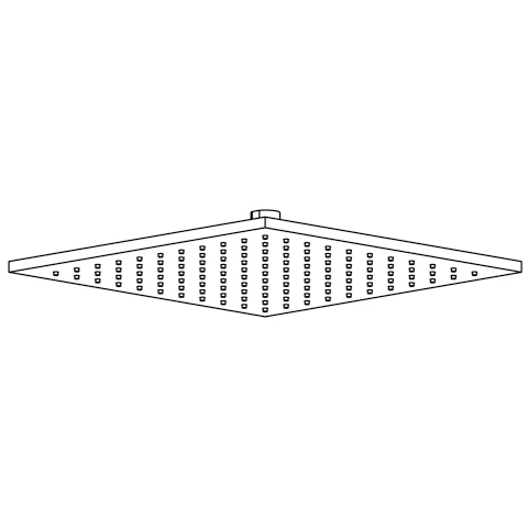AQA Tellerkopfbrause eckig 300 mm flache Ausführung chrom AQA Tellerkopfbrause eckig 300 mm flache Ausführung chrom