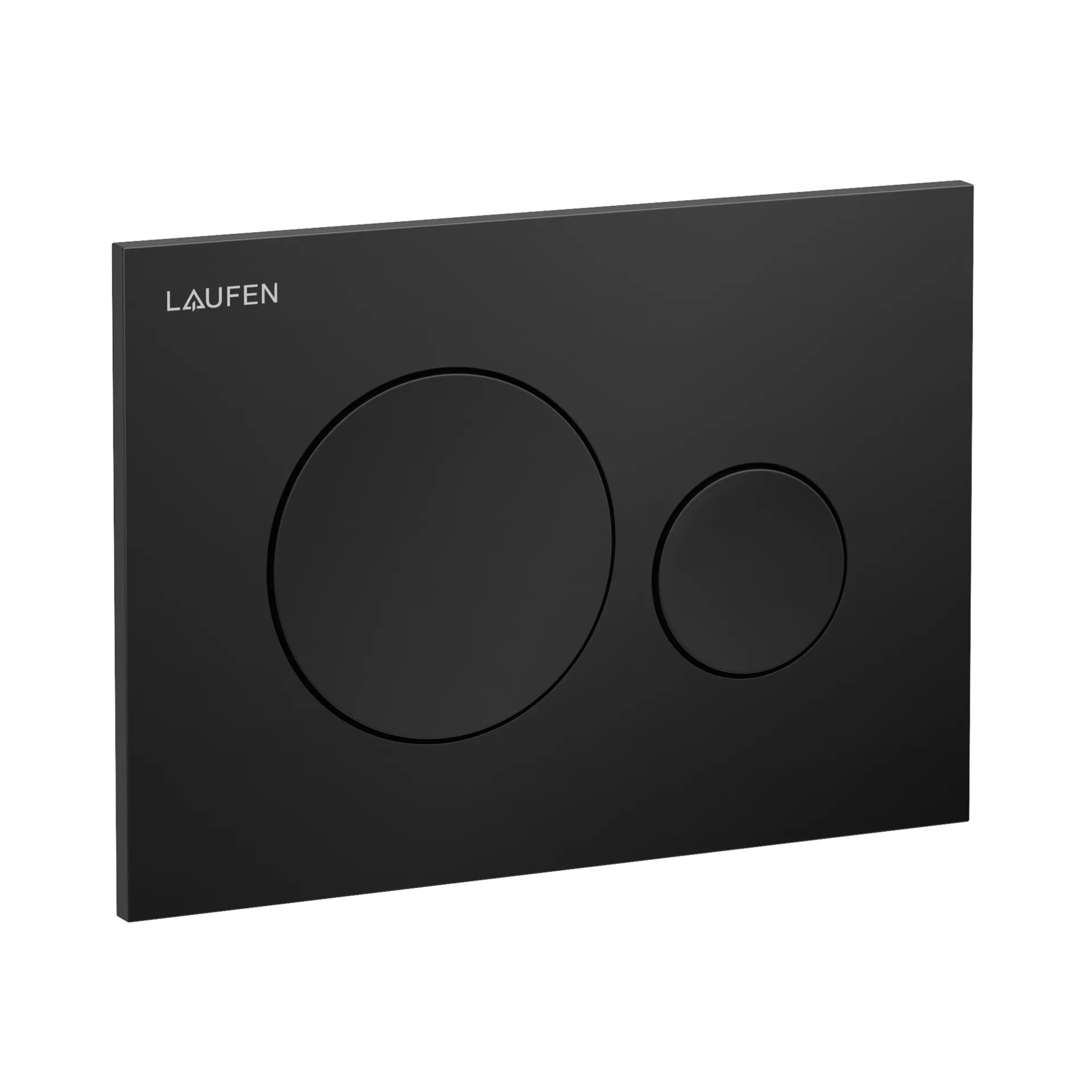 Betätigungsplatte MOON INEO 203x145x6, aus Kunsstoff, für Frontbetätigung oder Betätigung von oben, für Unterputz-Spülkasten mit Dual-Flush 2-Mengen-Spülsystem, auch für flächenbündigen Einbau geeignet, weiß