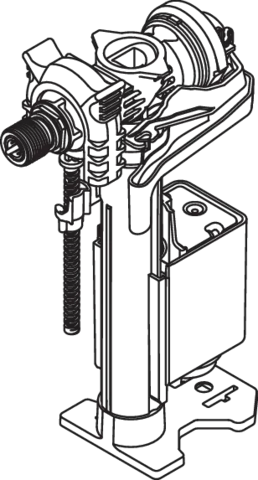 Einlassventil Spülkasten des Systems S 50, für Spülkasten der höhenverstellbaren WC-Module S50.02... Einlassventil Spülkasten des Systems S 50, für Spülkasten der höhenverstellbaren WC-Module S50.02...