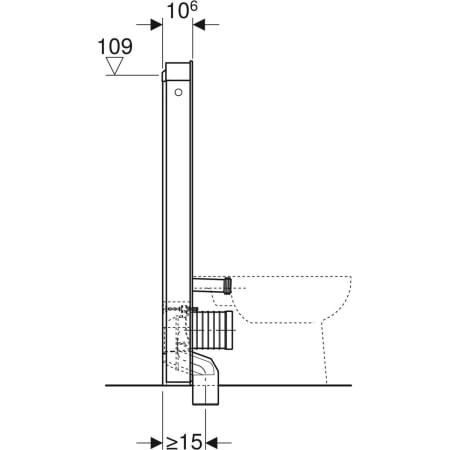 Monolith Sanitärmodul für Stand-WC, 114 cm, Frontverkleidung aus Glas: Glas weiß, Aluminium Monolith Sanitärmodul für Stand-WC, 114 cm, Frontverkleidung aus Glas: Glas weiß, Aluminium