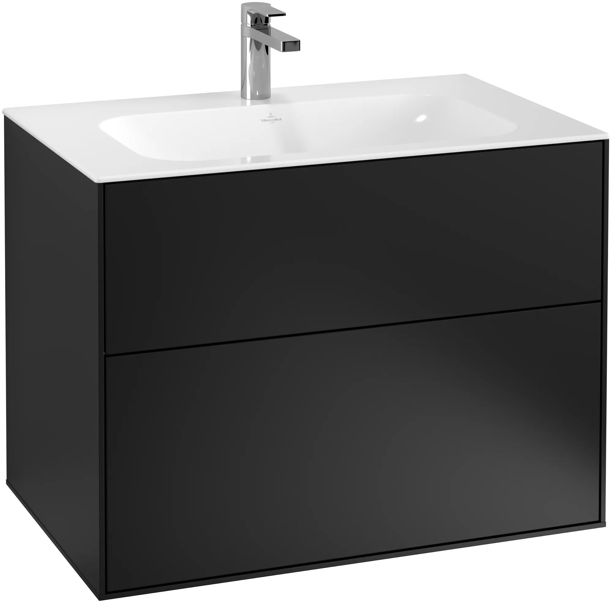 Villeroy & Boch Finion Waschbeckenunterschrank F01, 796x591x498mm, Black Matt Lacquer Villeroy & Boch Finion Waschbeckenunterschrank F01, 796x591x498mm, Black Matt Lacquer