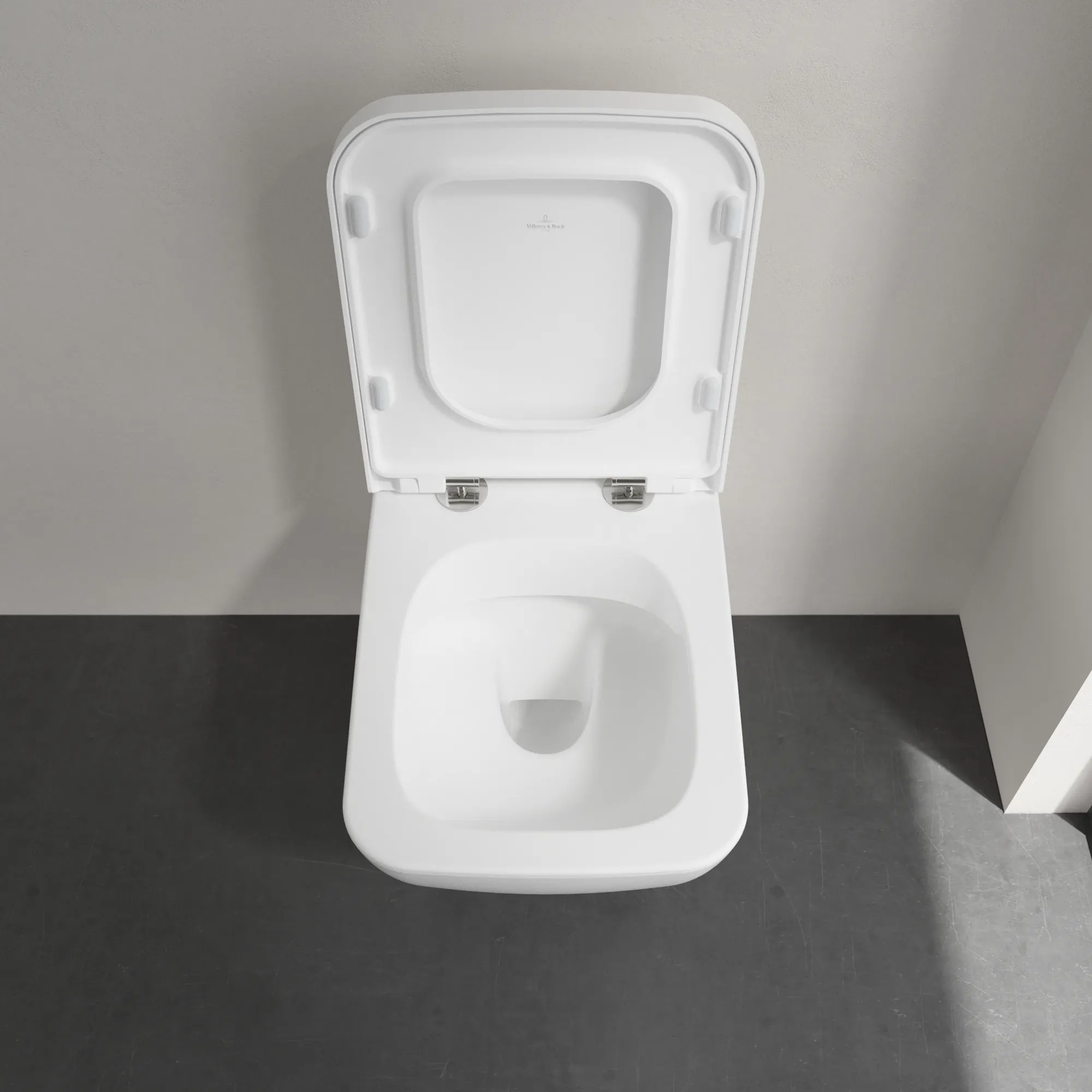 Wand-Tiefspül-WC DirectFlush „Venticello“ mit DirektFlush, Spülrandlos 37,5 × 33 × 56 cm in Stone White, ohne Spülrand