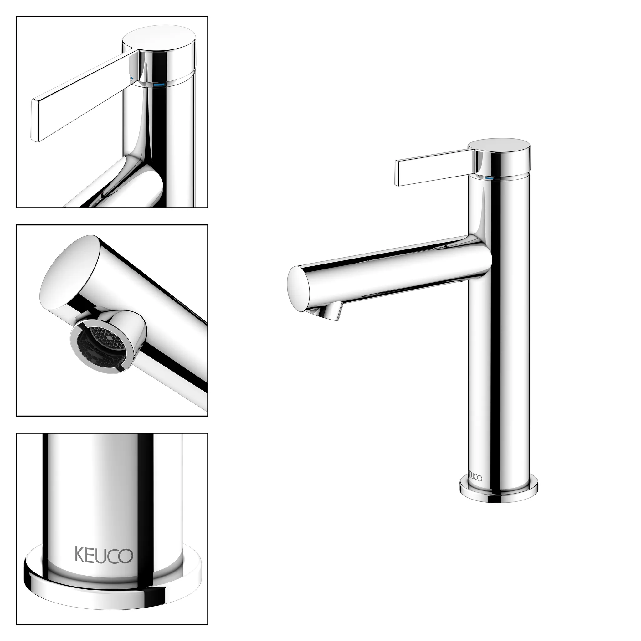 IXMO 59501011101 Einhebel-Waschtischmischer 130 ohne Zugstangen-Ablaufgarnitur IXMO Pure, Rosette rund verchromt IXMO 59501011101 Einhebel-Waschtischmischer 130 ohne Zugstangen-Ablaufgarnitur IXMO Pure, Rosette rund verchromt