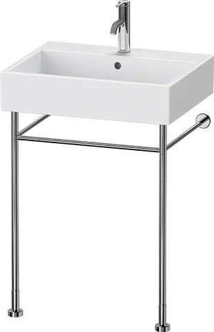 Duravit Metallkonsole Vero, Chrom Poliert, höhenverstellbar, 425x525x715-780 mm, Bodenstehend mit Wandbefestigung Duravit Metallkonsole Vero, Chrom Poliert, höhenverstellbar, 425x525x715-780 mm, Bodenstehend mit Wandbefestigung