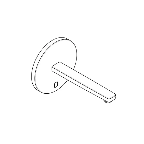 Kludi ZENTA SL E UP-Wandarmatur, Rund ohne Mischhebel, 240mm Ausl. chrom Kludi ZENTA SL E UP-Wandarmatur, Rund ohne Mischhebel, 240mm Ausl. chrom