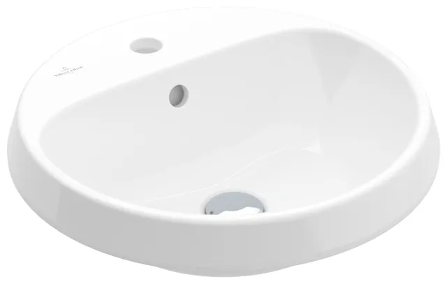 Villeroy & Boch Einbauwaschtisch „Architectura“ mit 1×1 Hahnlochbohrung, ⌀ 450 mm, mit Hahnlochbohrung, Hahnlochposition mittig in Weiß Alpin Villeroy & Boch Einbauwaschtisch „Architectura“ mit 1×1 Hahnlochbohrung, ⌀ 450 mm, mit Hahnlochbohrung, Hahnlochposition mittig in Weiß Alpin