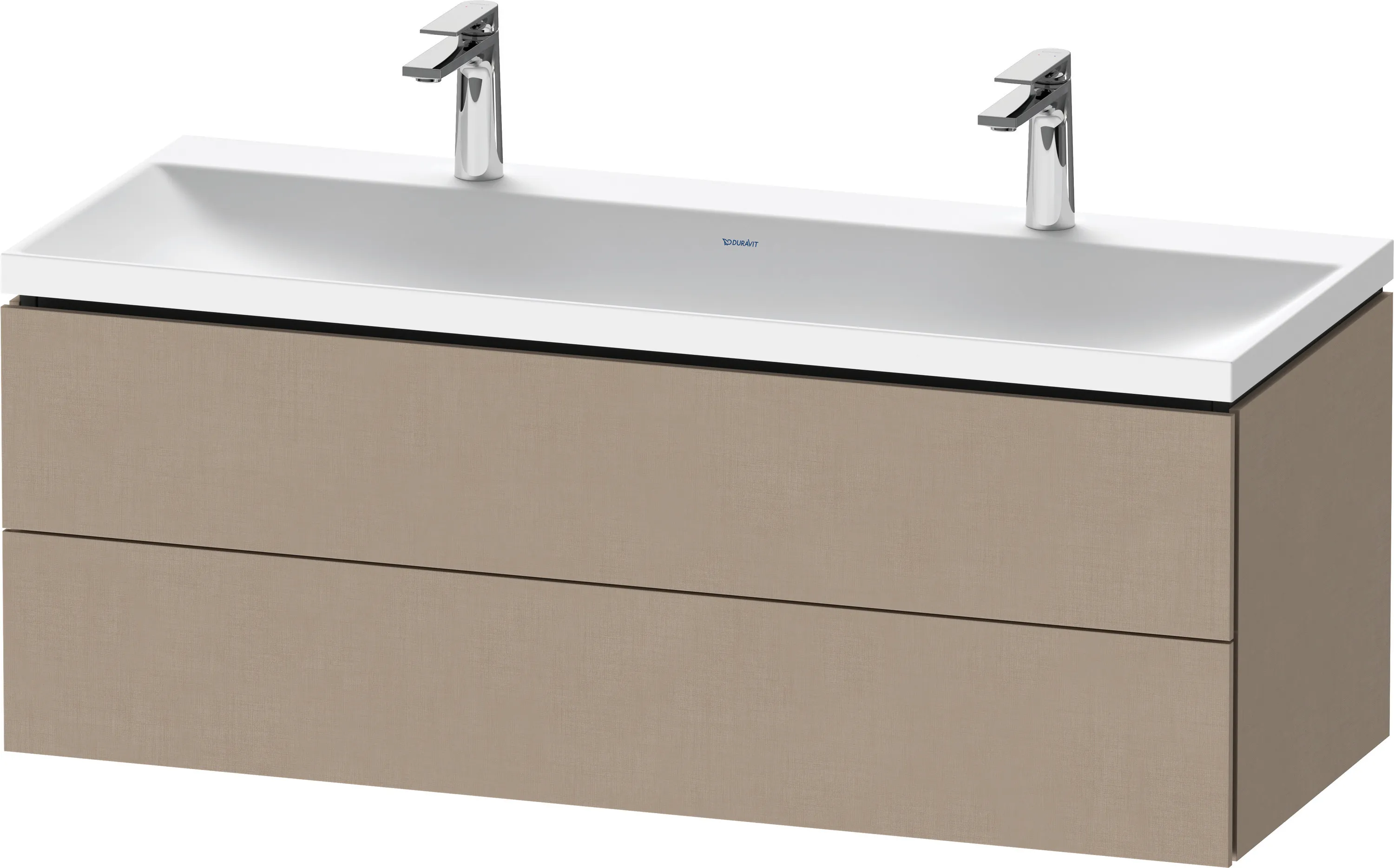 Duravit Möbelset c-shaped Set wandhängend wandhängend „L-Cube“ 120 × 48 × 48 cm Leinen