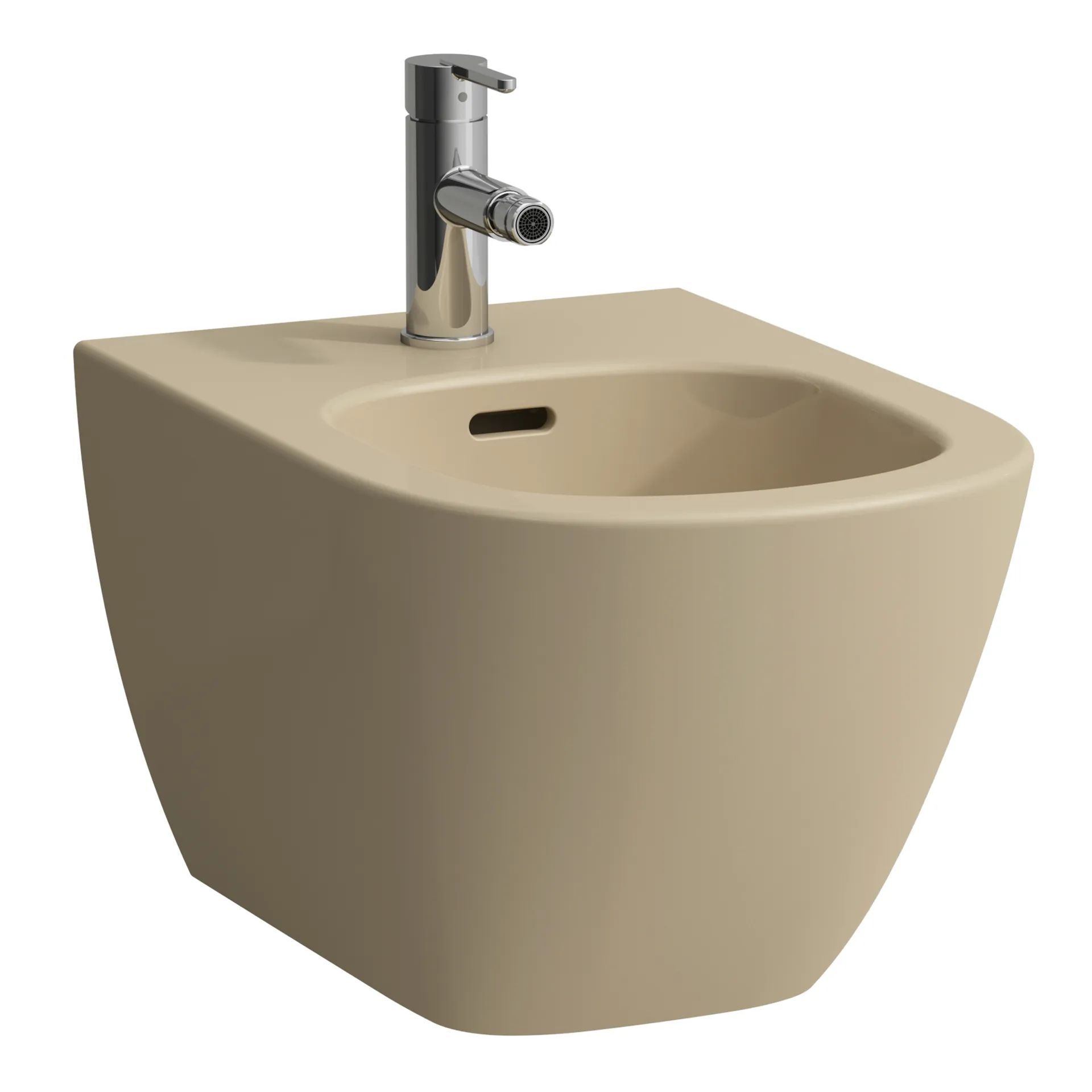 Wandbidet LUA 520x360 1 Hahnloch mit Überlauf ohne seitliches Loch für Wasseranschluss weiß Wandbidet LUA 520x360 1 Hahnloch mit Überlauf ohne seitliches Loch für Wasseranschluss weiß