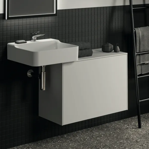 Ideal Standard Waschtischunterschrank „Conca“ 80,2 × 55 × 37,3 cm Weiß matt lackiert