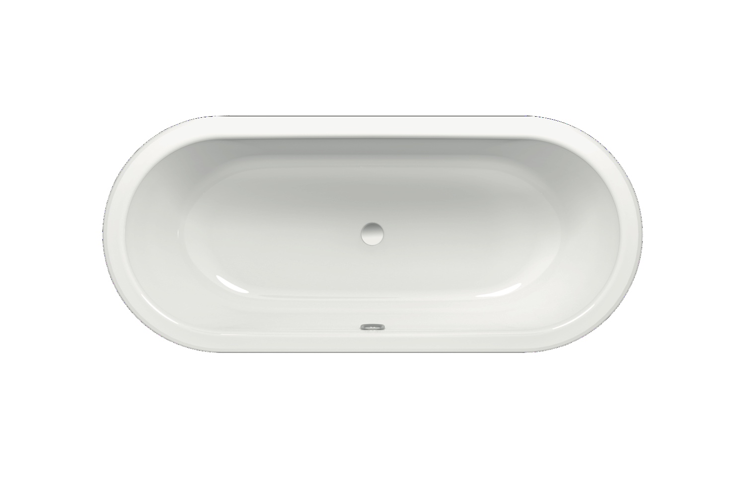 Badewanne „BetteStarlet Flair Oval“ 158 × 68 cm in Weiß, Farbe (Außenseite)#