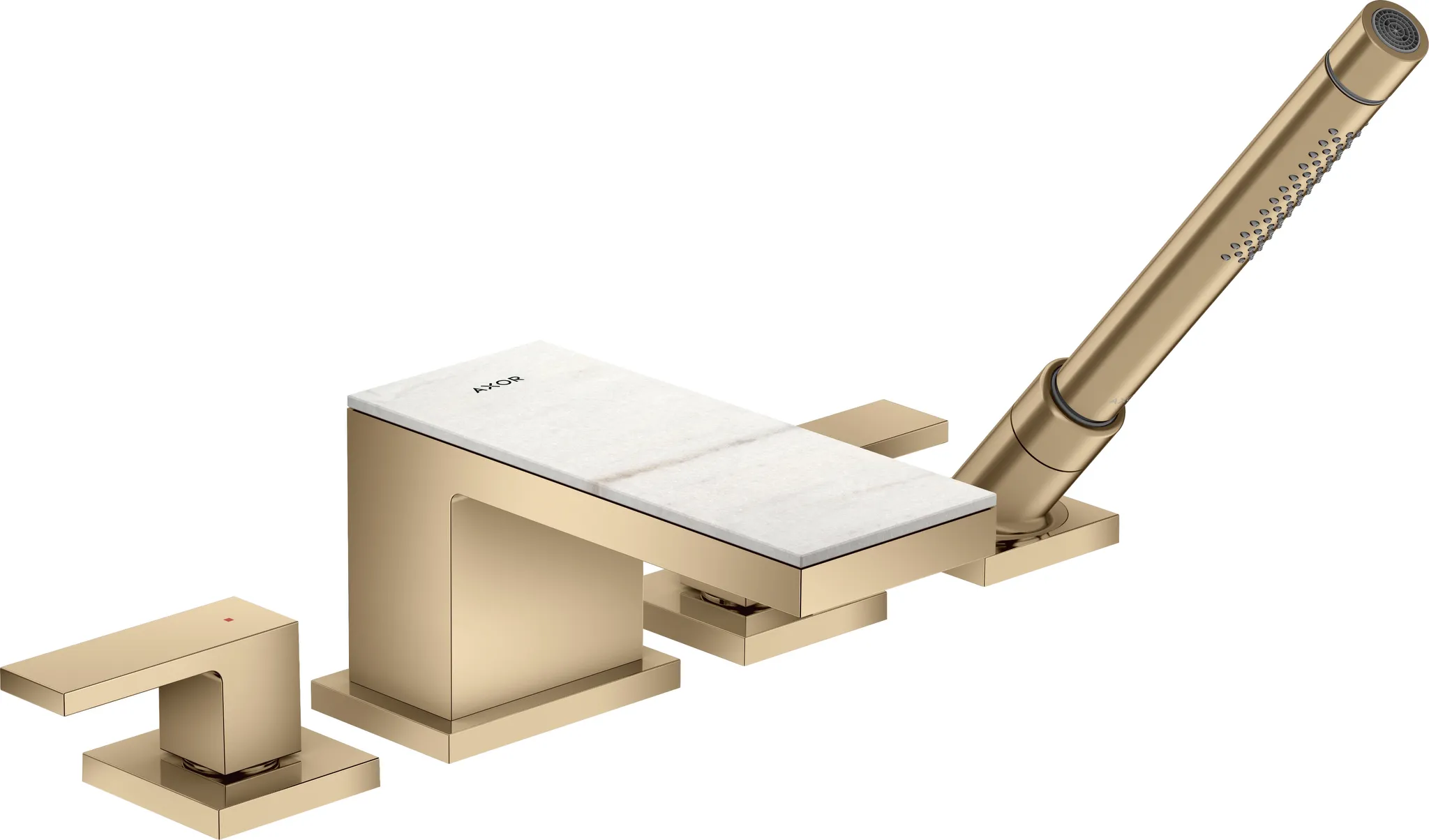 Hansgrohe AXOR MyEdition Mischer mit Platte 200 Marmor Lasa Covelano Vena Oro Hansgrohe AXOR MyEdition Mischer mit Platte 200 Marmor Lasa Covelano Vena Oro