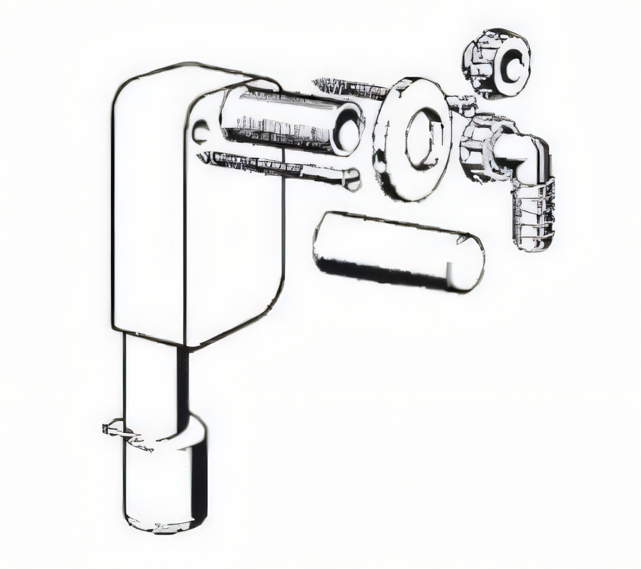 Hoesch Wandsifon für die Entleerung des Dampfgenerators Modell 27775