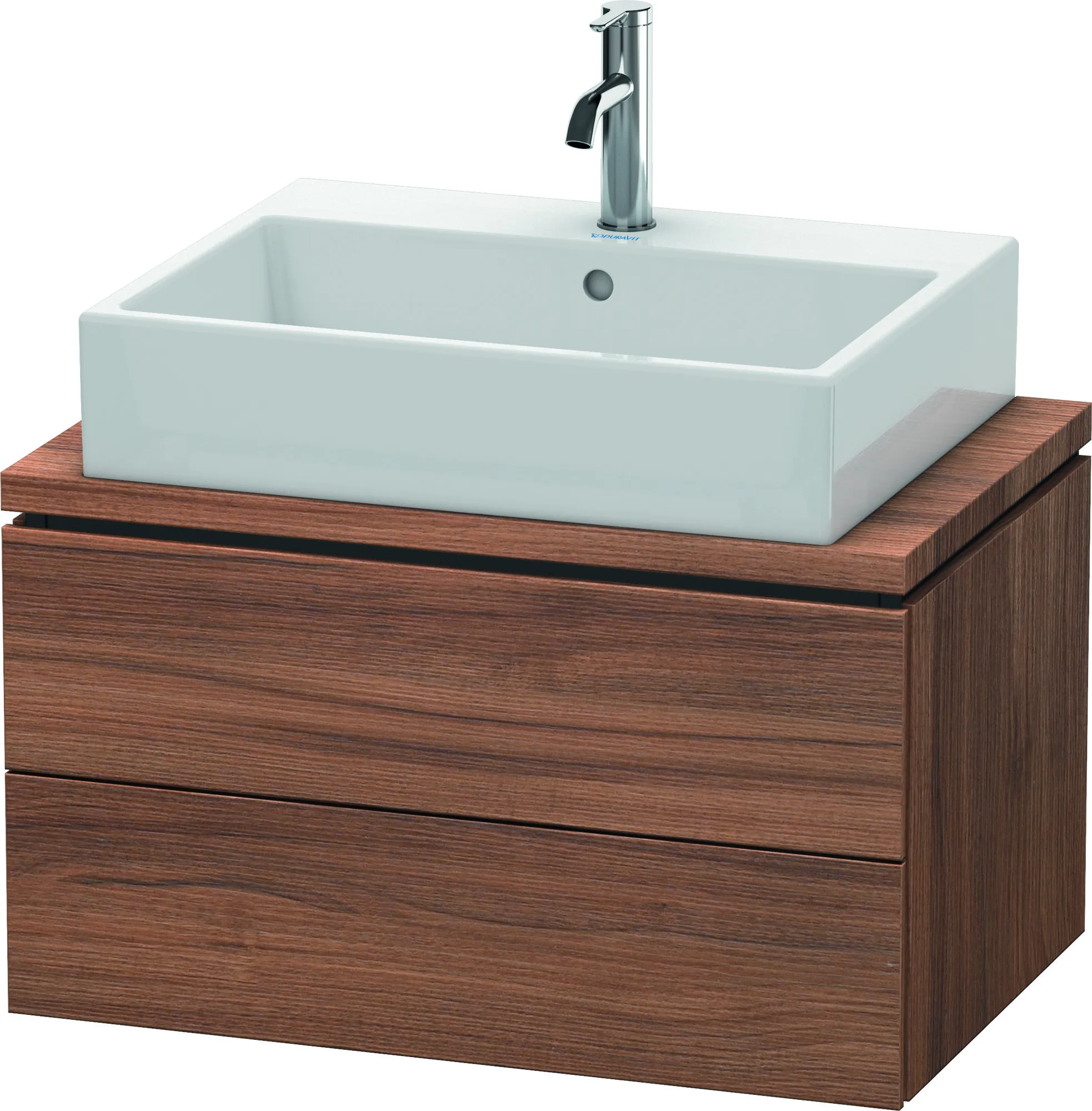 Duravit Waschtischunterschrank wandhängend „L-Cube“ 72 × 40 × 47,7 cm Nussbaum Natur Duravit Waschtischunterschrank wandhängend „L-Cube“ 72 × 40 × 47,7 cm Nussbaum Natur