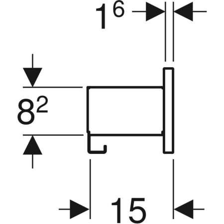 Smyle Square Wandablage: 45x14.8x15cm, Korpus: lava / pulverbeschichtet matt Front: weiß / lackiert hochglänzend Smyle Square Wandablage: 45x14.8x15cm, Korpus: lava / pulverbeschichtet matt Front: weiß / lackiert hochglänzend