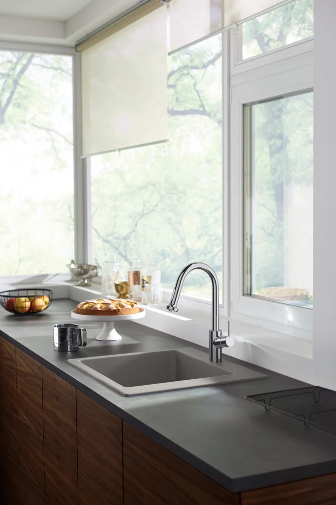 Hansgrohe Einbauspüle S51, Serie S510-F450, Betongrau, 540 x 490 mm, Beckentiefe 190 mm Hansgrohe Einbauspüle S51, Serie S510-F450, Betongrau, 540 x 490 mm, Beckentiefe 190 mm